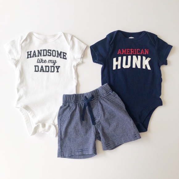 Old Navy Other - 3-6M Boys Old Navy Onesies & Shorts